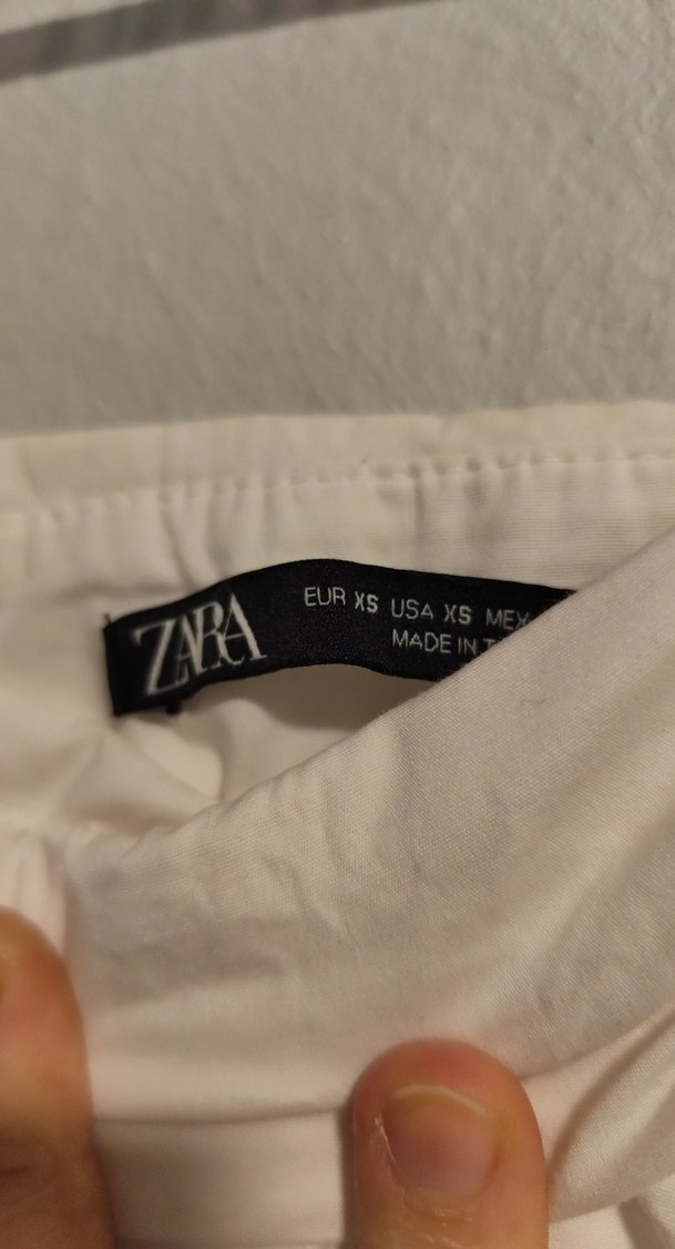 Düğmeli Beyaz Straplez Midi Bustiyer - Görsel 3