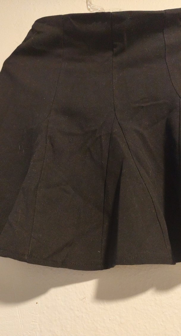 Siyah Mini Fırfırlı Kadın Etek - Görsel 3