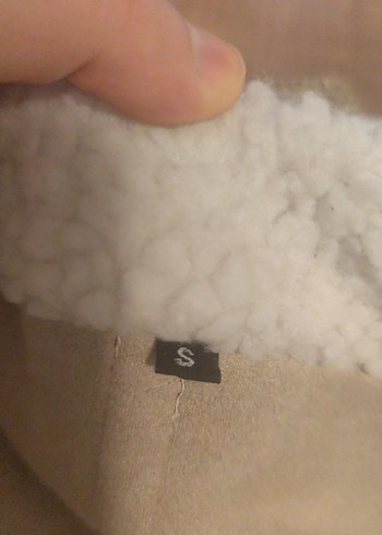 Peluş Toka Kemer Detaylı Beyaz Kadın Ceket - Görsel 5