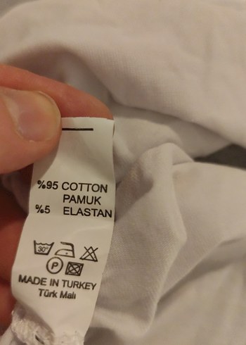 Beyaz Uzun Kollu Kayık Yaka crop Bluz - Görsel 3