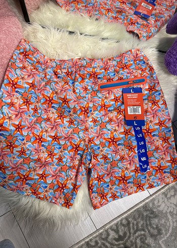 Renkli Deniz Yıldızı Desenli Erkek Şort - Görsel 2