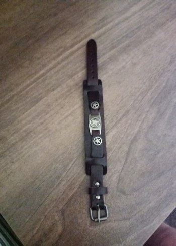 Siyah Biker Erkek orjinal deri bileklik - Görsel 6