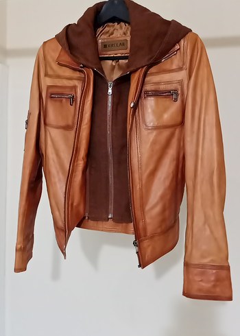 sıfır ayarında sorunsuz orjinal deri bayan mont - Görsel 7