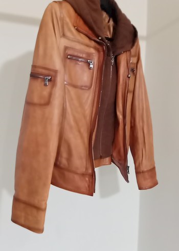 sıfır ayarında sorunsuz orjinal deri bayan mont - Görsel 3