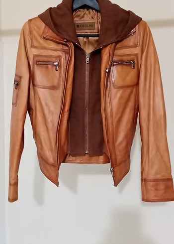 sıfır ayarında sorunsuz orjinal deri bayan mont - Görsel 15