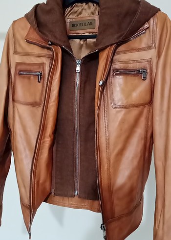 sıfır ayarında sorunsuz orjinal deri bayan mont - Görsel 10