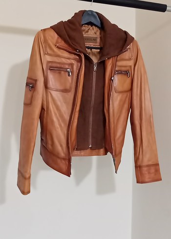 sıfır ayarında sorunsuz orjinal deri bayan mont - Görsel 6