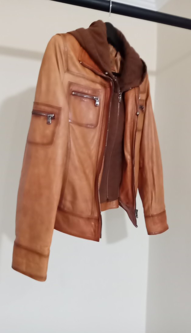 sıfır ayarında sorunsuz orjinal deri bayan mont - Görsel 3