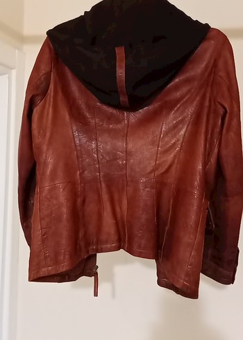 sorunsuz iyi durumda bayan deri mont - Görsel 3