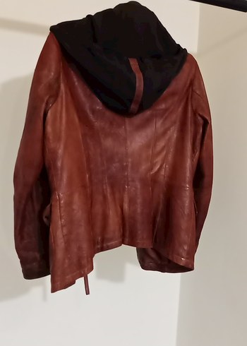 sorunsuz iyi durumda bayan deri mont - Görsel 4