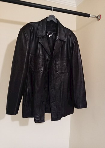 erkek deri ceket kaban sorunsuz sıfır ayarında - Görsel 5