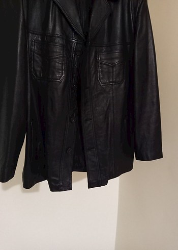 erkek deri ceket kaban sorunsuz sıfır ayarında - Görsel 3