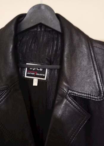 erkek deri ceket kaban sorunsuz sıfır ayarında - Görsel 2