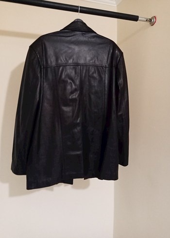 erkek deri ceket kaban sorunsuz sıfır ayarında - Görsel 4