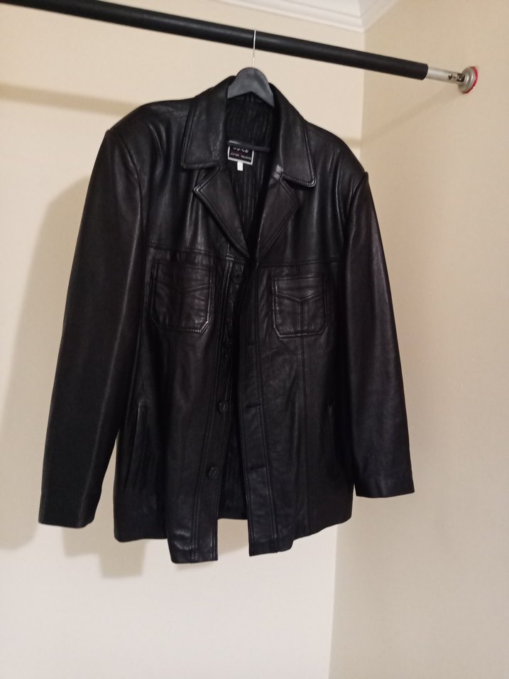 erkek deri ceket kaban sorunsuz sıfır ayarında - Görsel 5