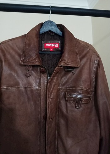 Deri Erkek kaban mont sorunsuz XXL beden - Görsel 2