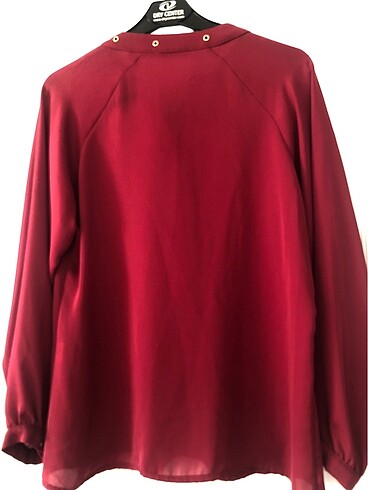xl Beden bordo Renk Şifon bluz