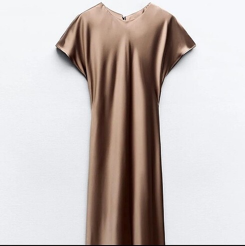 xs Beden Zara saten elbise