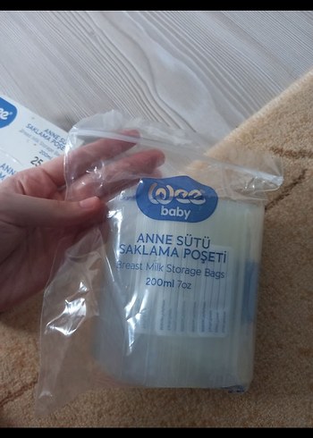 Wee Baby Anne Sütü Saklama Poşeti 25'li 200ml - Görsel 6