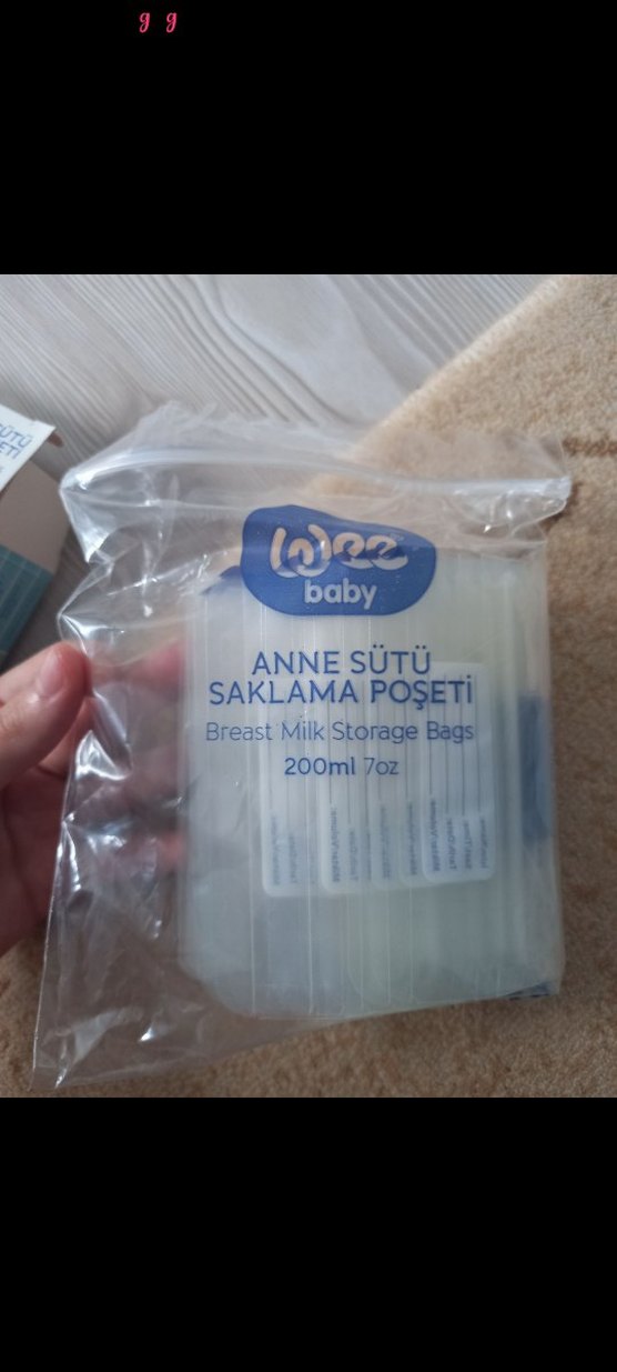 Wee Baby Anne Sütü Saklama Poşeti 25'li 200ml - Görsel 5