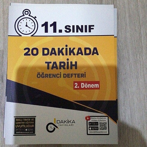  11.sınıf 20 dakika Tarih öğrencimdefterim 1. Ve 2. Dönem