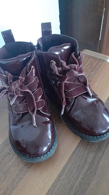 25 Beden bordo Renk Kiz çocuk bot