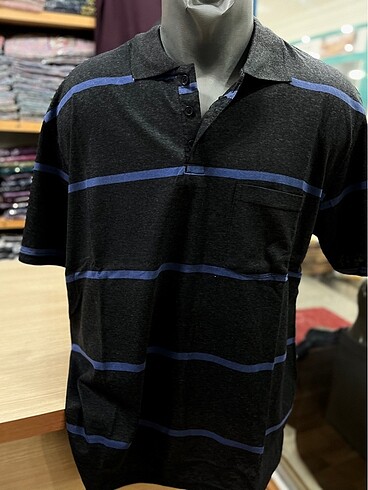 Erkek Polo Yaka Düğmeli Cepli T-shirt