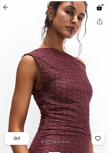 Pull and Bear PULL AND BEAR DANTEL ELBİSE