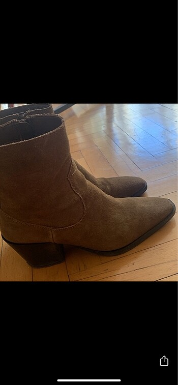36 Beden camel Renk Mango nubuk bootie