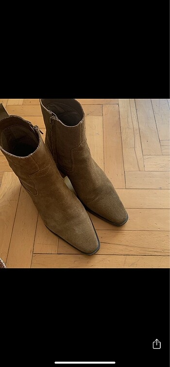 36 Beden Mango nubuk bootie