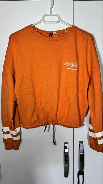 Hm büzgülü sweatshirt