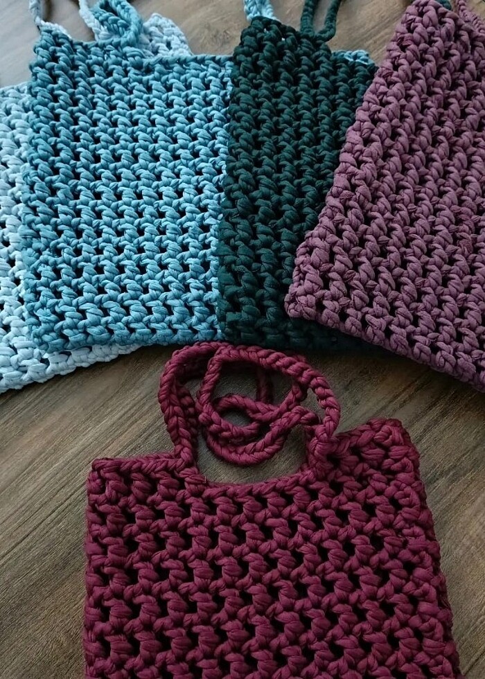 El örgüsü Veronika çanta  - Görsel 3