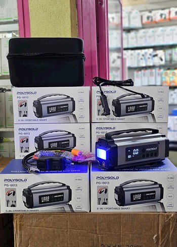 Gri Jump Starter ve Lastik Şişirici - Görsel 2