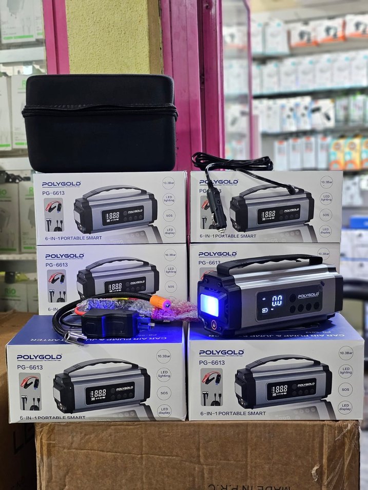 Gri Jump Starter ve Lastik Şişirici - Görsel 2