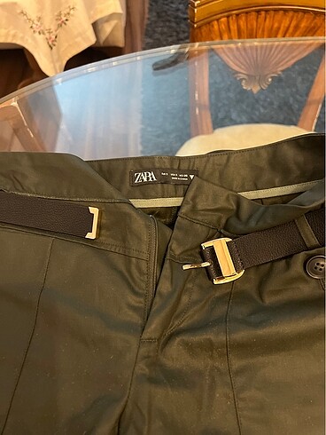 Zara Siyah kaygan pantolon