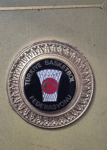 VİNTAGE BASKETBOL FEDERASYONU PLAKET - Görsel 3