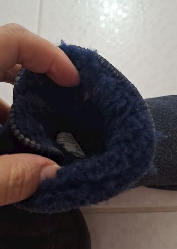 24 Beden mavi Renk Kız Çocuk Lacivert Kürklü Bot
