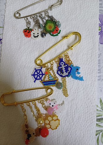 Accessorize Boncuk İşlemeli Renkli Bohem Broş