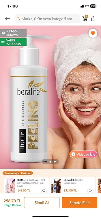 Yüz vücut peelingi