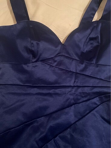 H&M Saten atarlı mini elbise