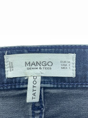 34 Beden lacivert Renk Mango Jean / Kot %70 İndirimli.