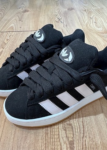 Adidas Campus Siyah Unisex Üst Kalite - Görsel 4