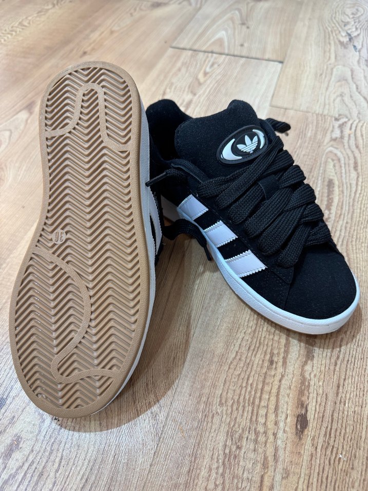 Adidas Campus Siyah Unisex Üst Kalite - Görsel 3