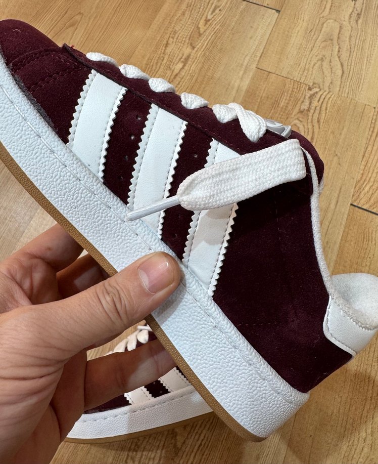 Adidas Campus Bordo Unisex Üst Kalite - Görsel 2