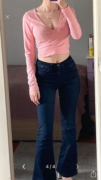 Bershka pembe crop