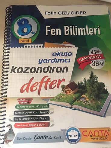 8.SINIF ÇANTA YAYINLARI DEFTER