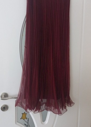 Piliseli Midi Beyaz Kadın Etek - Görsel 2