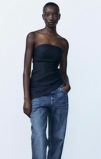 Zara Asimetrik Top
