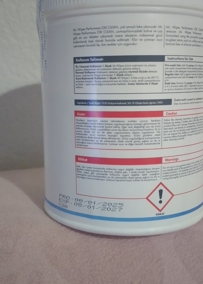 Oxi clean toz leke çıkarıcı - Görsel 4