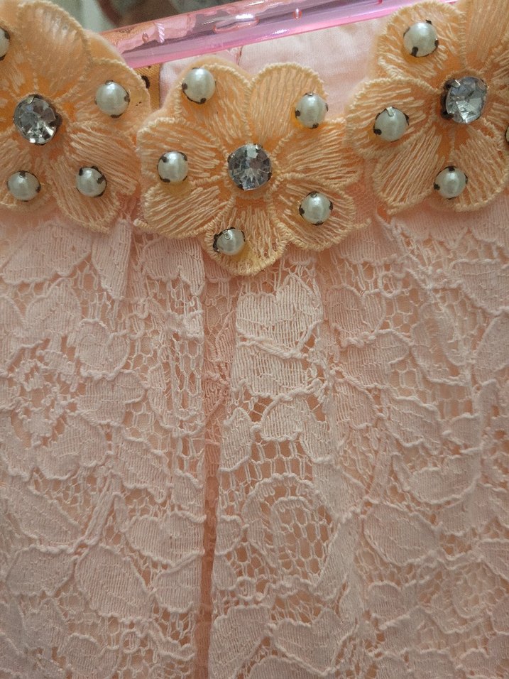 Dantel Detaylı Pembe Kız Çocuk Elbise - Görsel 5